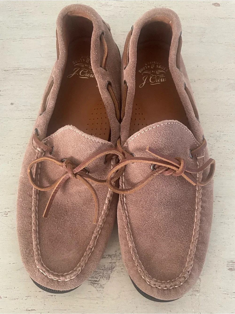 J. CREW Lake shoes in snuff suede Size 9.5 M NWD $198 CJ707